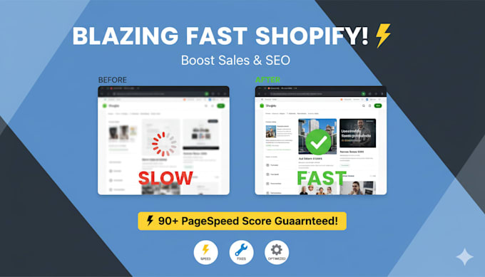 optimize your shopify speed, fix shopify bugs and setup payment gateway