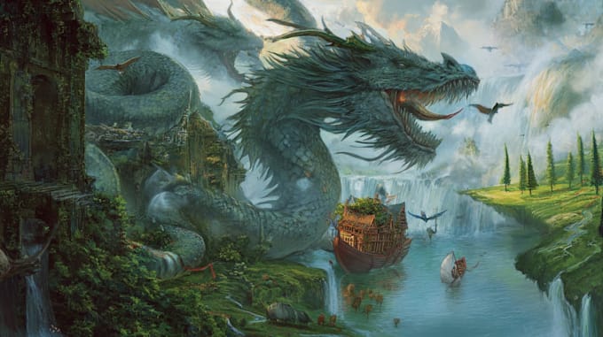 illustrate your mythical dnd character or party portrait