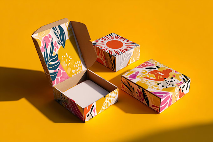 do packaging box design, mailer box, label design