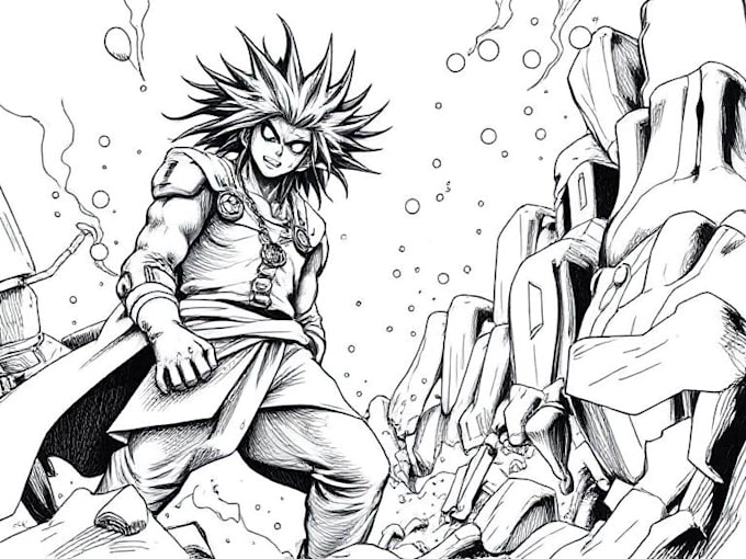 draw great manga pages for you