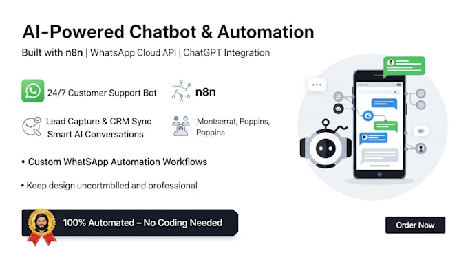 build ai powered whatsapp chatbot and automation using n8n