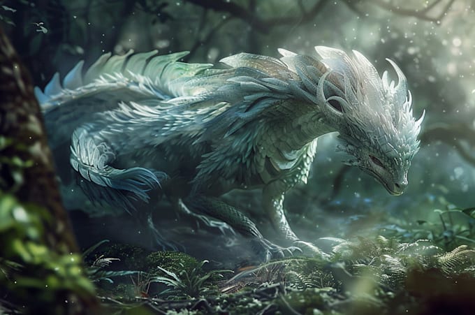 concept art for dragons and monsters