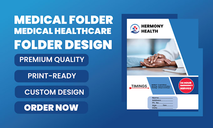 do customized presentation folder, medical folders