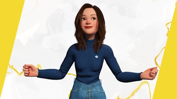 create detailed realistic 3d toon character for games, films and cinematic