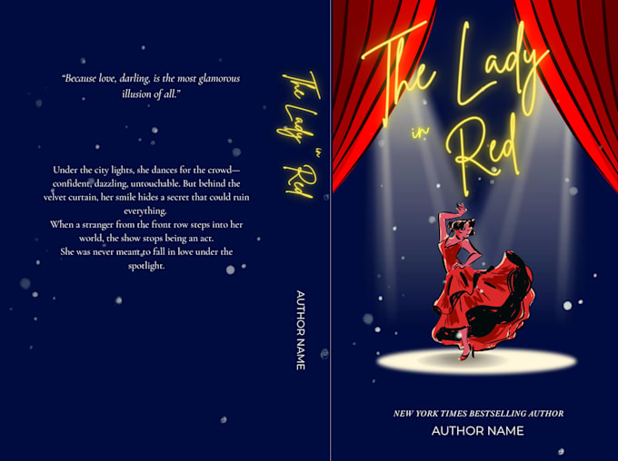 design romcom book cover or ebook cover