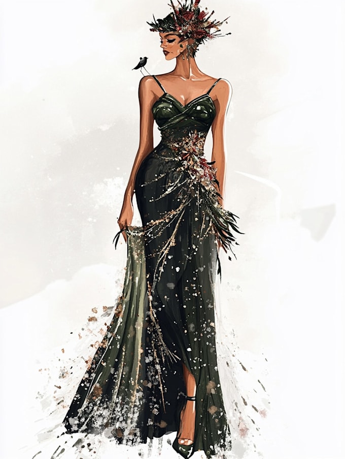 Draw a digital fashion illustration by Lukasbatson | Fiverr