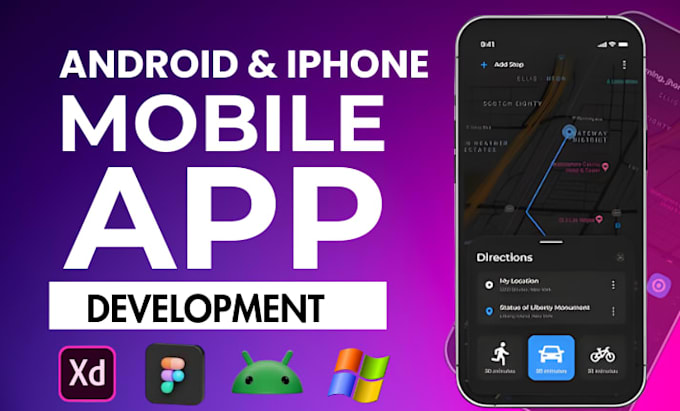 do mobile app development, iphone android ios app creation with modern features