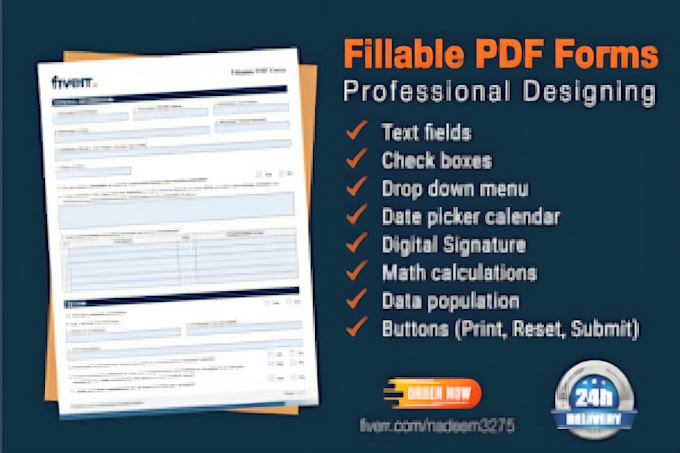 create fillable pdf form, editable pdf form and interactive ebook