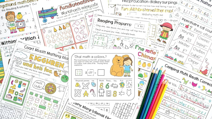 Design fun and educational kids worksheets for teachers and parents by ...