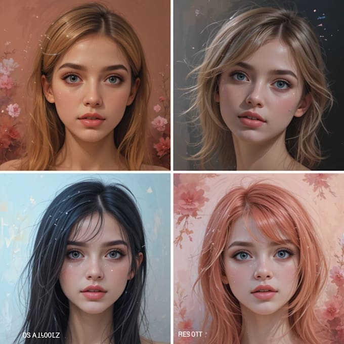 paint digital oil portraits