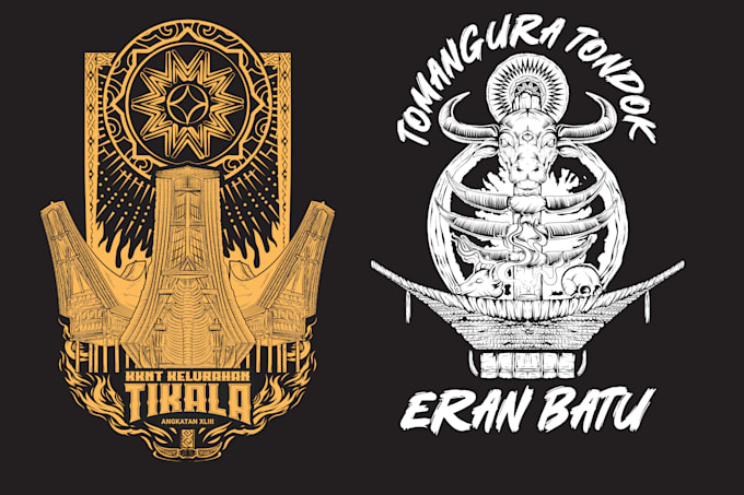 make tshirt design illustrations for clothing and apparel