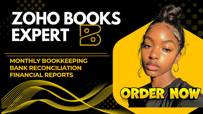 manage zoho books monthly bookkeeping, bank reconciliation and financial reports