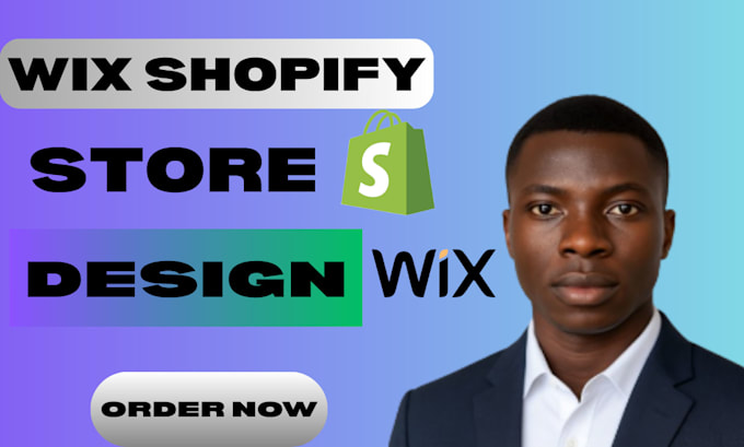build wix shopify store design responsive landing page