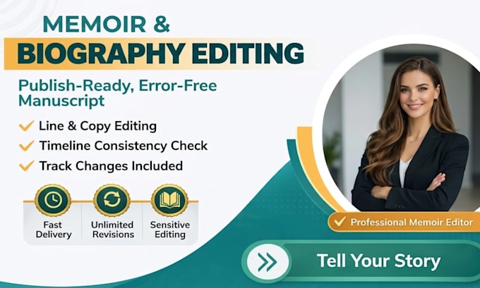 proofread and edit your nonfiction memoir or biography manuscript
