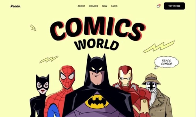 build squarespace comic book store website manga toy store novel shop website