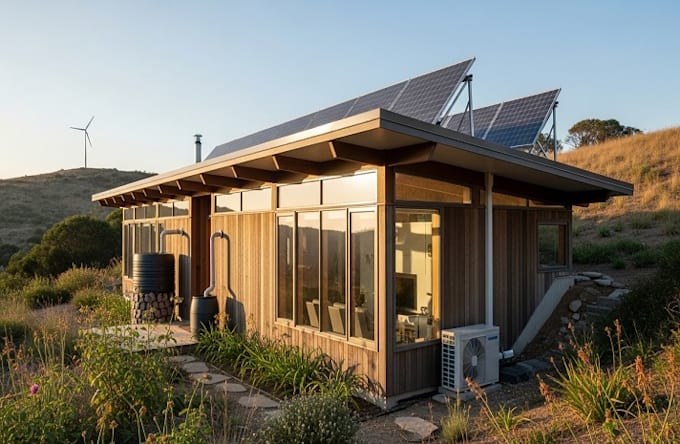 design passive house plan, net zero, site plan, energy efficient home for permit