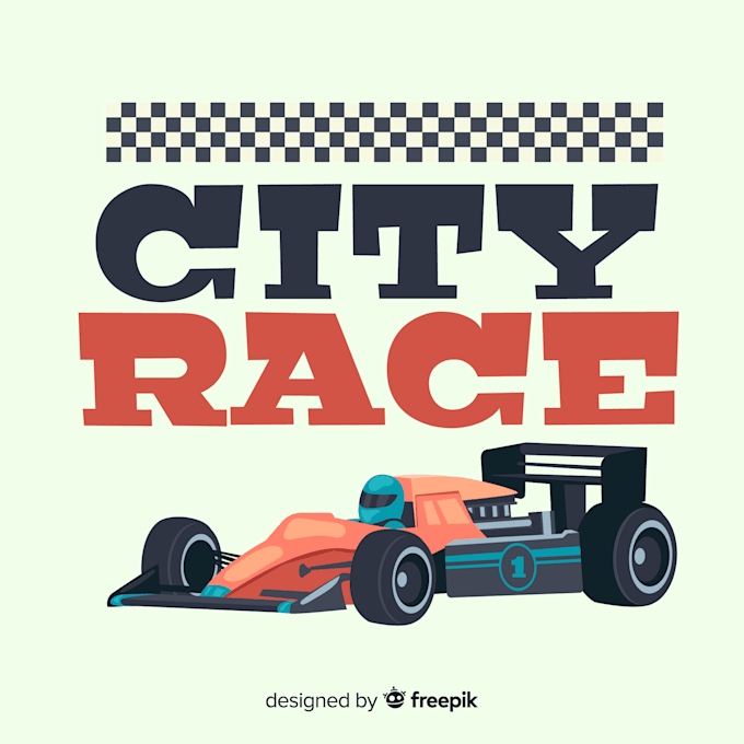 design a modern racing logo