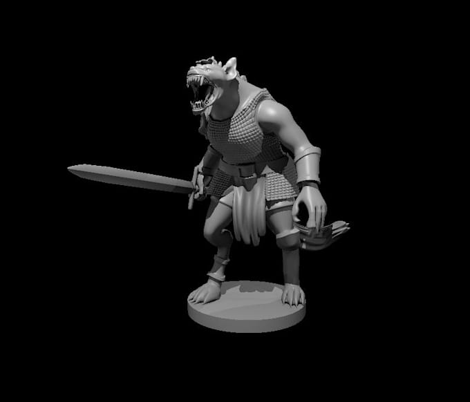 sculpt and design custom miniatures for 3d printing and tabletop games