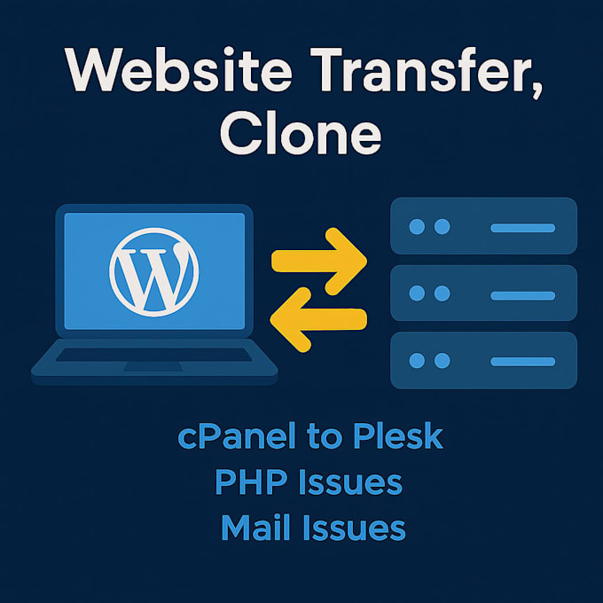 move, transfer or migrate wordpress website new hosting or mail setups