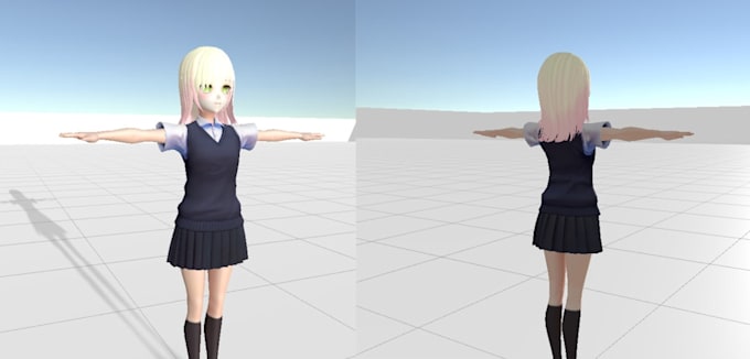 Create, edit, rig, weight paint 3d models for vroid, furry and vrchat ...