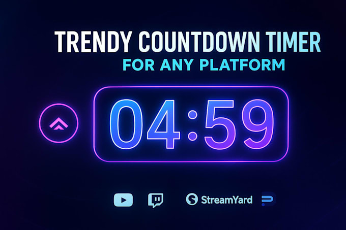 create a trendy countdown timer for any platform