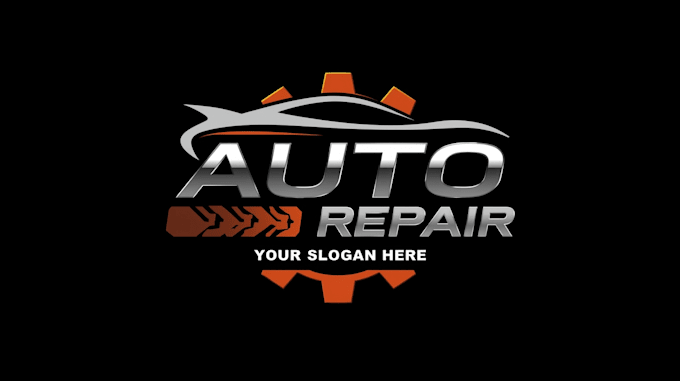 design unique auto repair logo with free source file