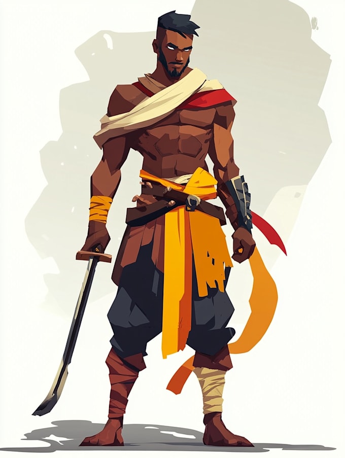 draw 2d game character or 2d game character