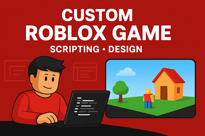 create and develop a professional roblox game with scripting  custom features
