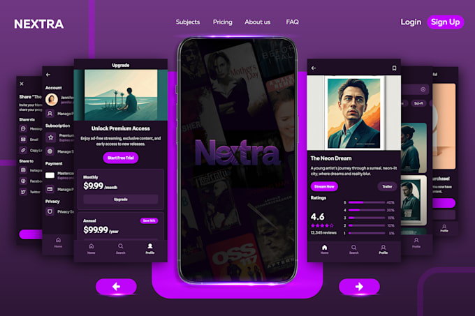 create modern figma app design, mobile app UI UX design