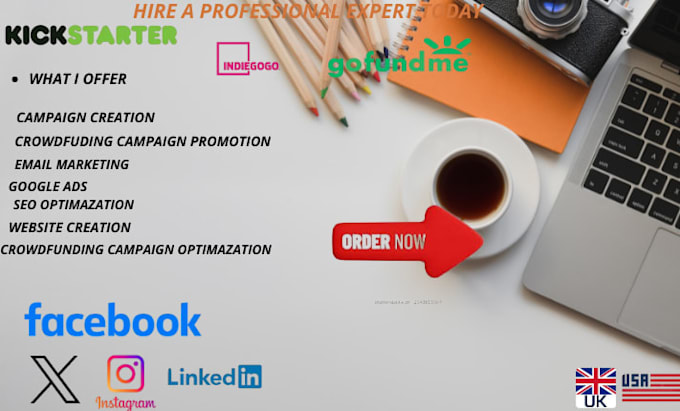 crowdfunding campaign promotion for kickstarter indiegogo gofundme campaign