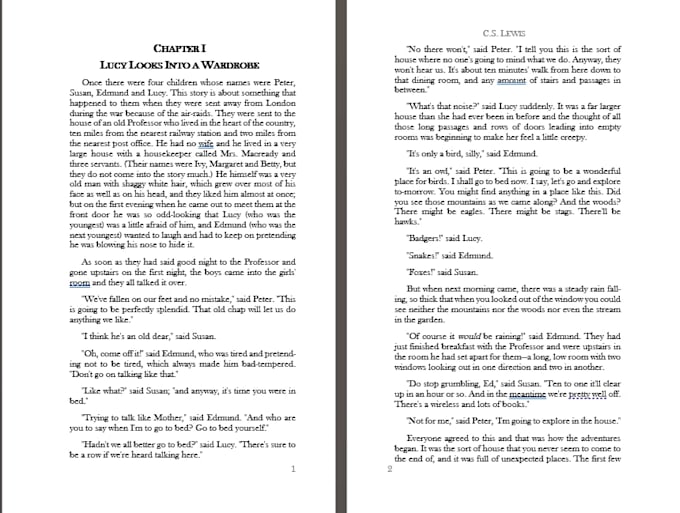format your book for print or digital publication