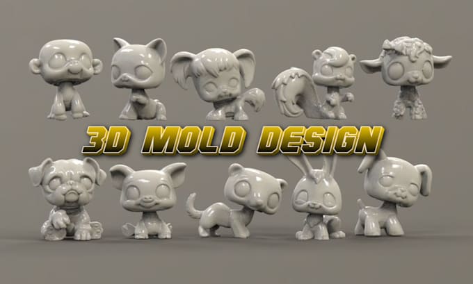 custom silicon mold, plastic injection mold, clay cutter, printable stl file