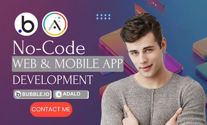 build no code mobile, web app on adalo bubble mvp saas adalo app developer