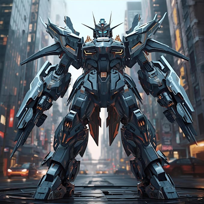 do complete mecha concept arts
