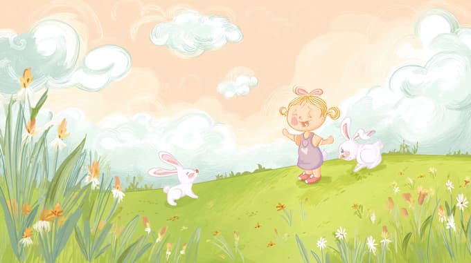 illustrate heartwarming bedtime stories for children