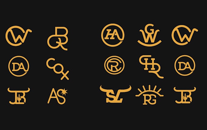 design cattle brand, ranch western logo