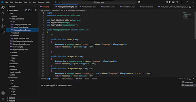 fix or develop rest api in laravel for mobile or web app