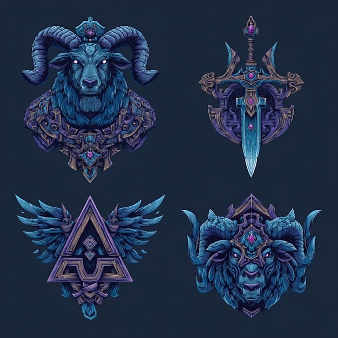 capture a fantasy rpg logo dnd image for you