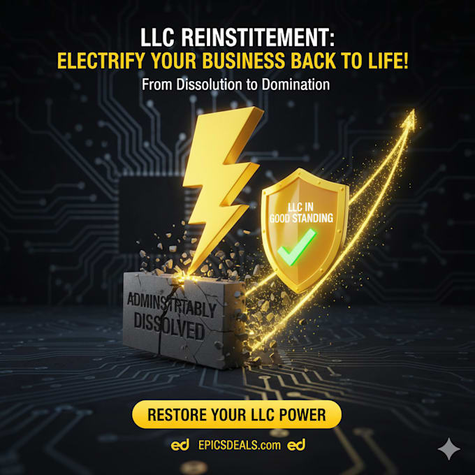 reinstate your US llc and restore good standing