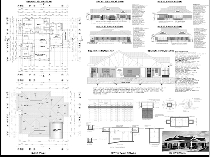 draft your autocad 2d drawings and architectural floor plans