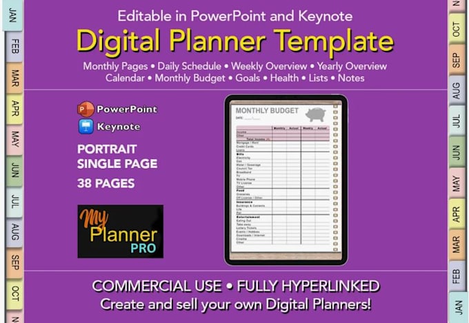 design esty digital planner, hyperlinked planner, digital product, esty SEO