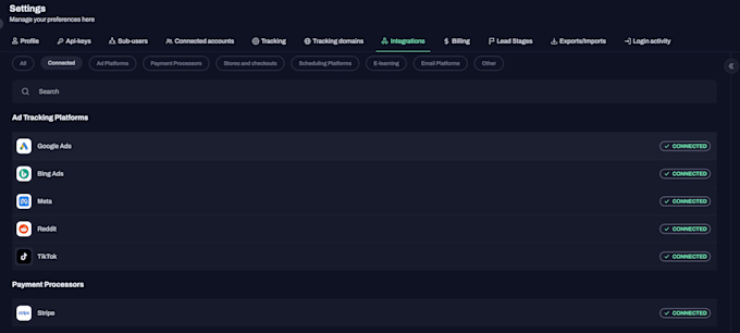 setup and fix hyros tracking