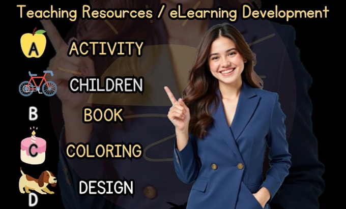 develop interactive french learning worksheets, kids activities, children course