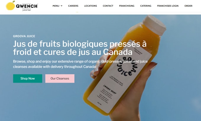 juice shopify store wine website jamba juice clot store cafe dropshipping store