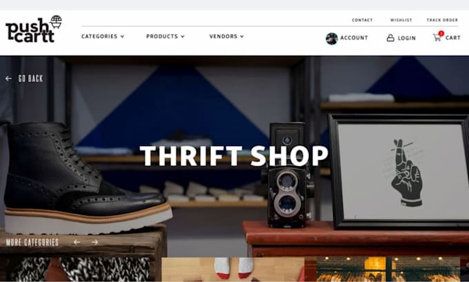 build squarespace resale website thrift store used clothing electronics store