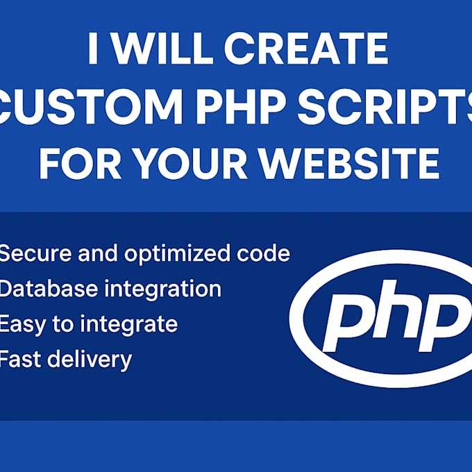 create custom PHP scripts for your website