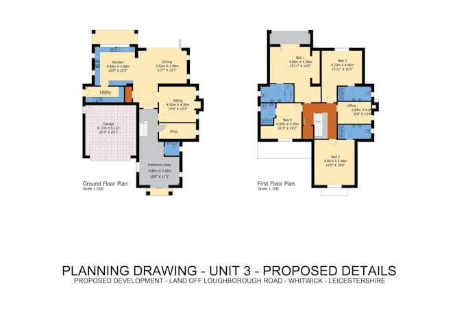 create colored 2d and 3d floor plans for real estate