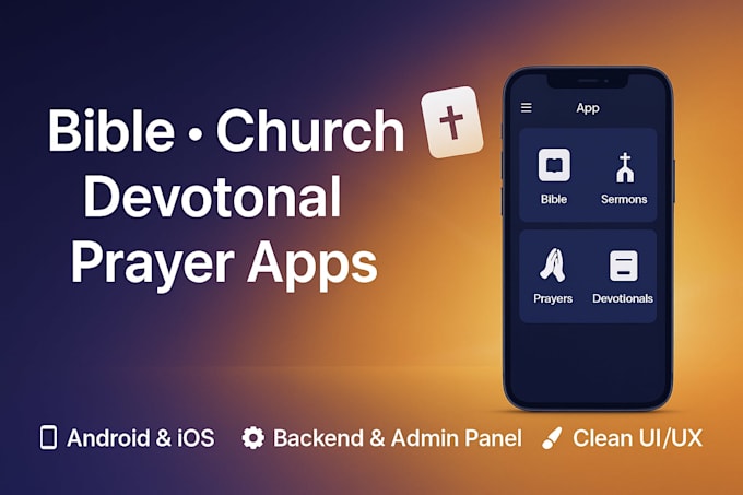 develop bible app, church app, religious, devotional app, prayer time app