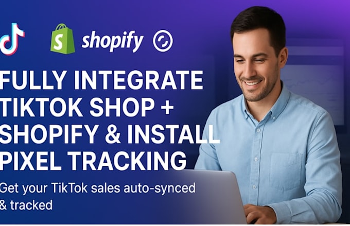 setup integrate tiktok shop with shopify and install pixel tracking
