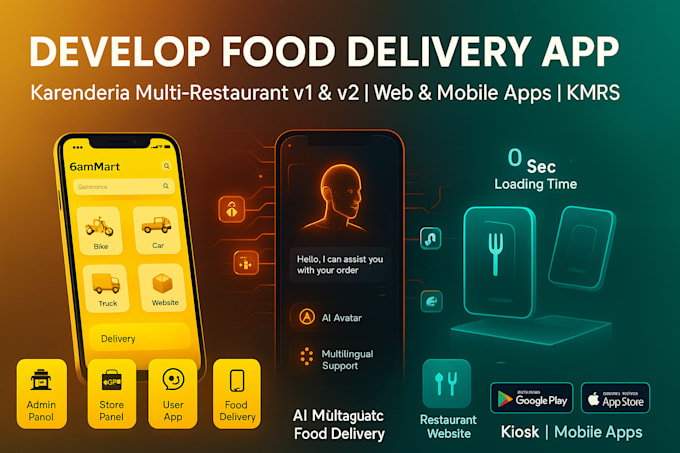 Build ai food delivery app karenderia multi restaurant crm booking v1 ...
